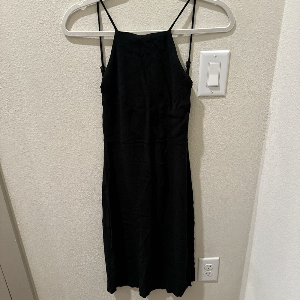 Reformation Black Midi Dress
